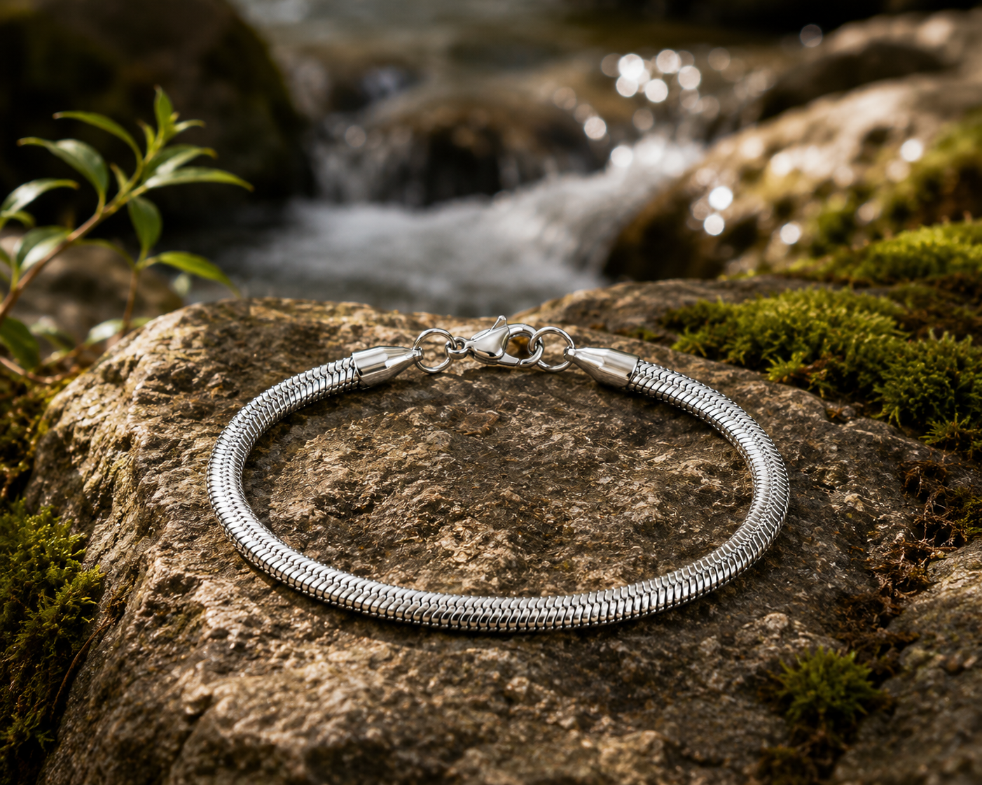 Snake Chain Bracelet-Silver