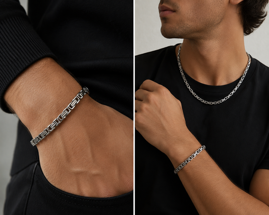 5mm Stainless Steel Byzantine Bracelet