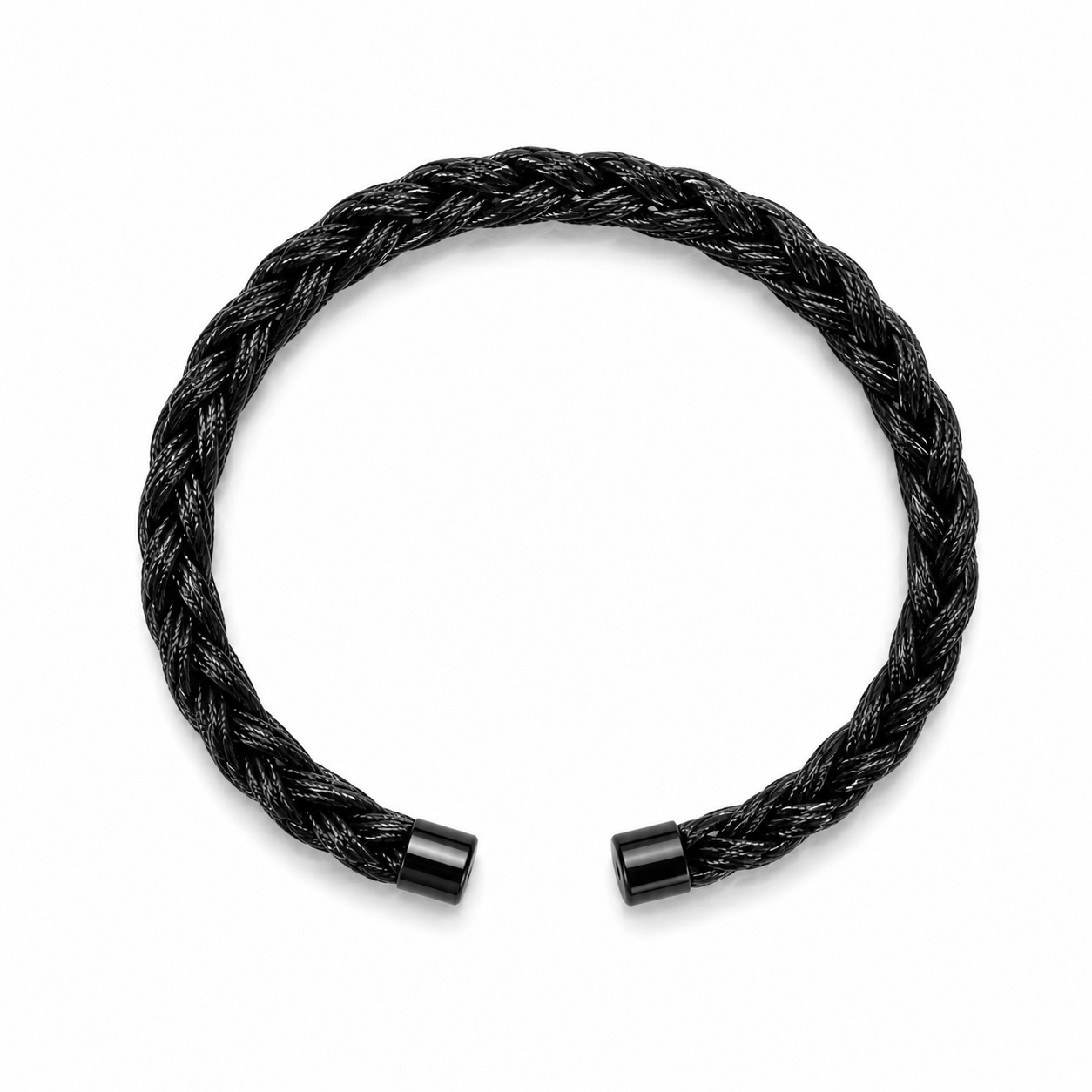 Braided Cuff Bracelet-Black
