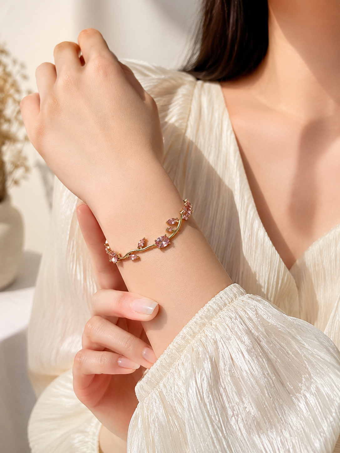 Crystal Tulip Bracelet