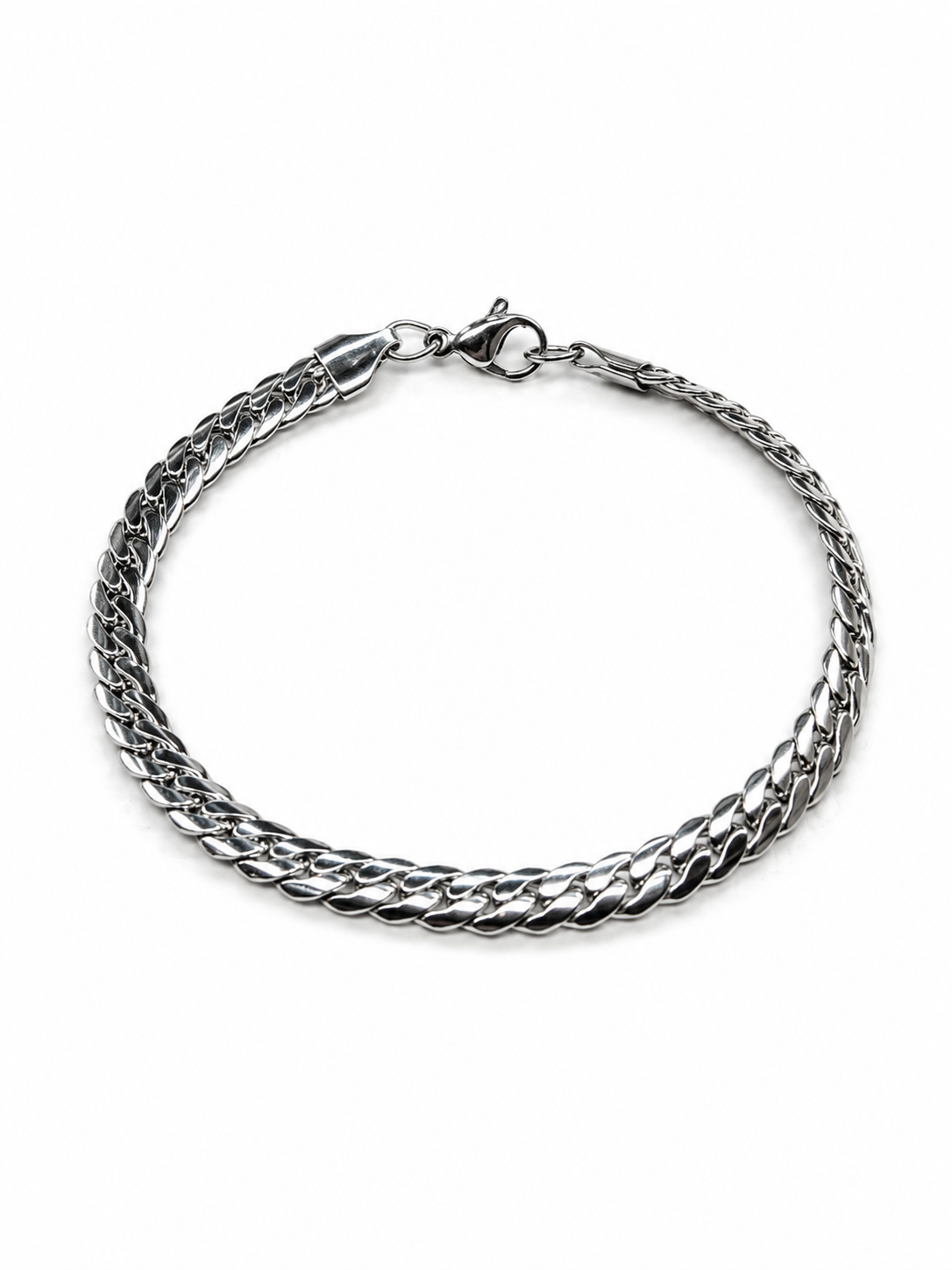Double Curb Link Chain Bracelet