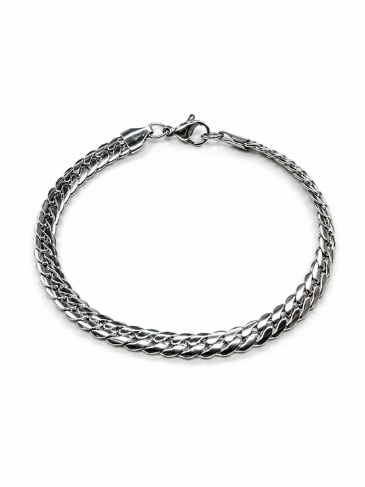 Double Curb Link Chain Bracelet