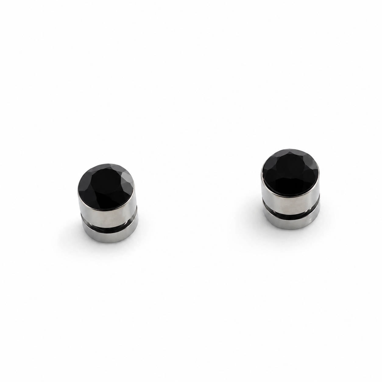 Magnetic Ear Studs-Black