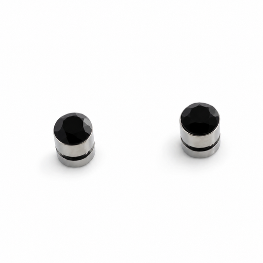 Magnetic Ear Studs-Black